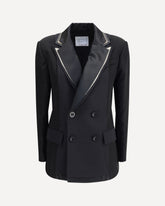 Blazer doppiopetto con doppio revers - NERO | Base Blu