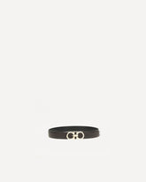 Cintura reversibile e regolabile Gancini - MARRONE | Base Blu
