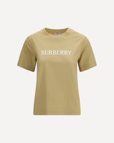 Logo cotton T-shirt - BEIGE | Base Blu