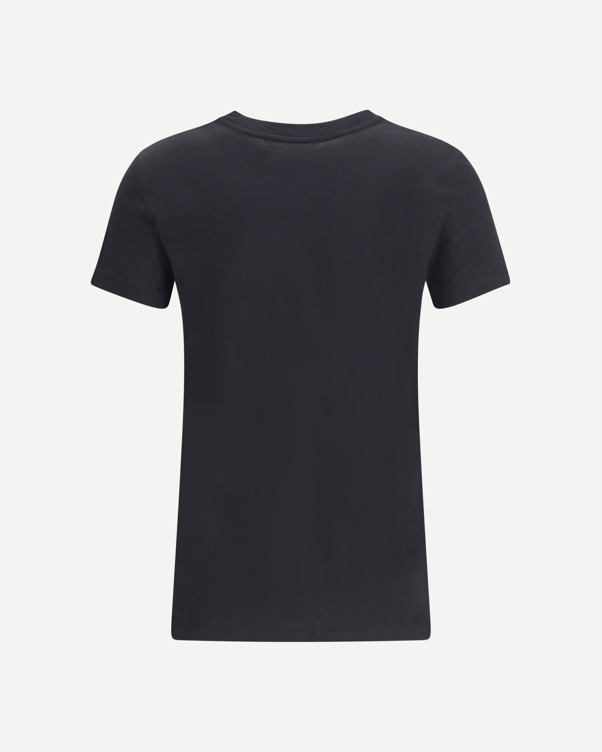 MAX MARA Embroidered monogram T-shirt BLACK | Base Blu