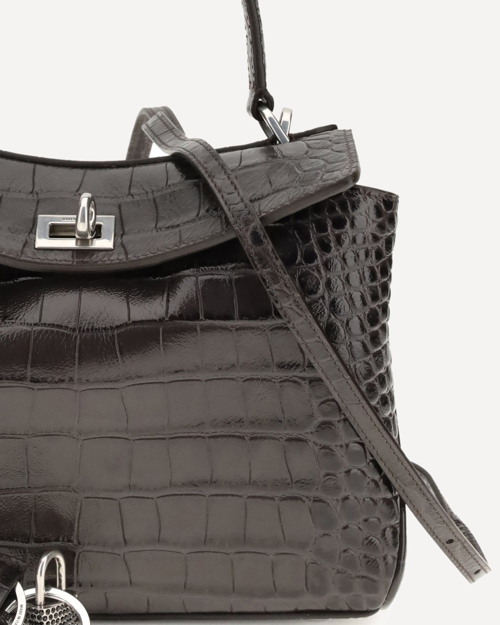 BALENCIAGA Rodeo mini Handbag BROWN | Base Blu