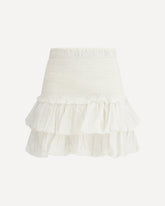Naomi cotton mini Skirt - WHITE | Base Blu