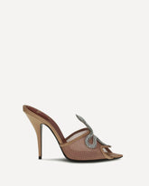 Sandali slide Coeur Vipère in rete - ROSA | Base Blu