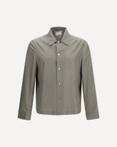 Unlined silk Jacket - KHAKI  | Base Blu