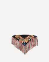 Floral fringed paisley Scarf - MULTICOLOUR | Base Blu