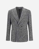 Giacca doppiopetto Portofino motivo chevron - GRIGIO | Base Blu