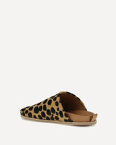 Mules leopardate in cavallino - MARRONE | Base Blu