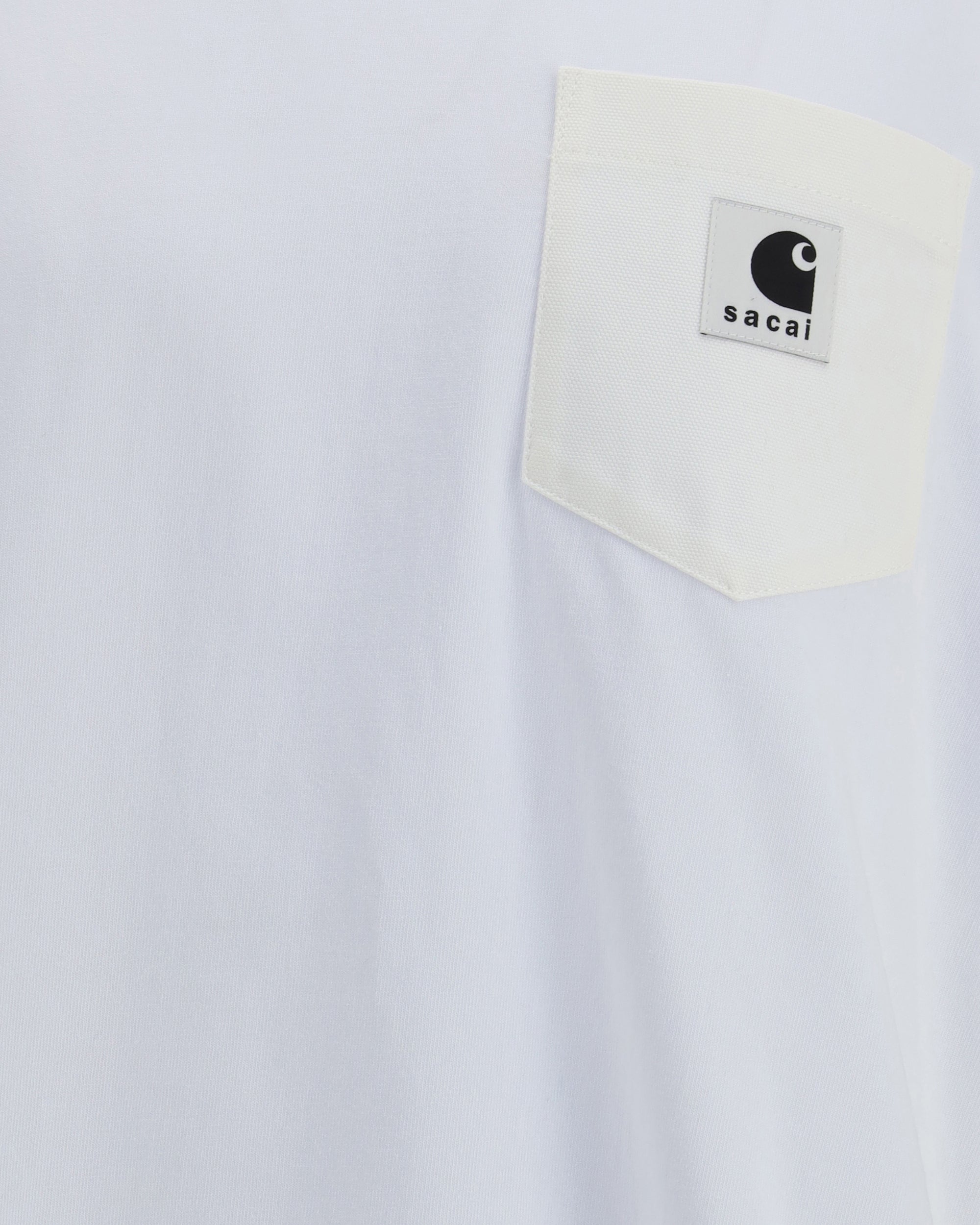 SACAI WIP Cotton Jersey T-Shirt by Sacai x Carhartt WHITE