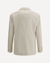 Velvet Blazer Jacket - WHITE | Base Blu