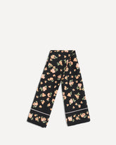 Foulard Mazzetto Coriandolo in seta - NERO | Base Blu