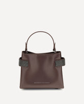 Leather Handbag - BORDEAUX | Base Blu