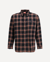 Long-sleeve plaid Shirt - BLUE | Base Blu