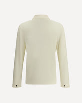 Long-Sleeved Knit Shirt - CREAM | Base Blu