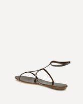 Rhinestone Sandals - BROWN | Base Blu