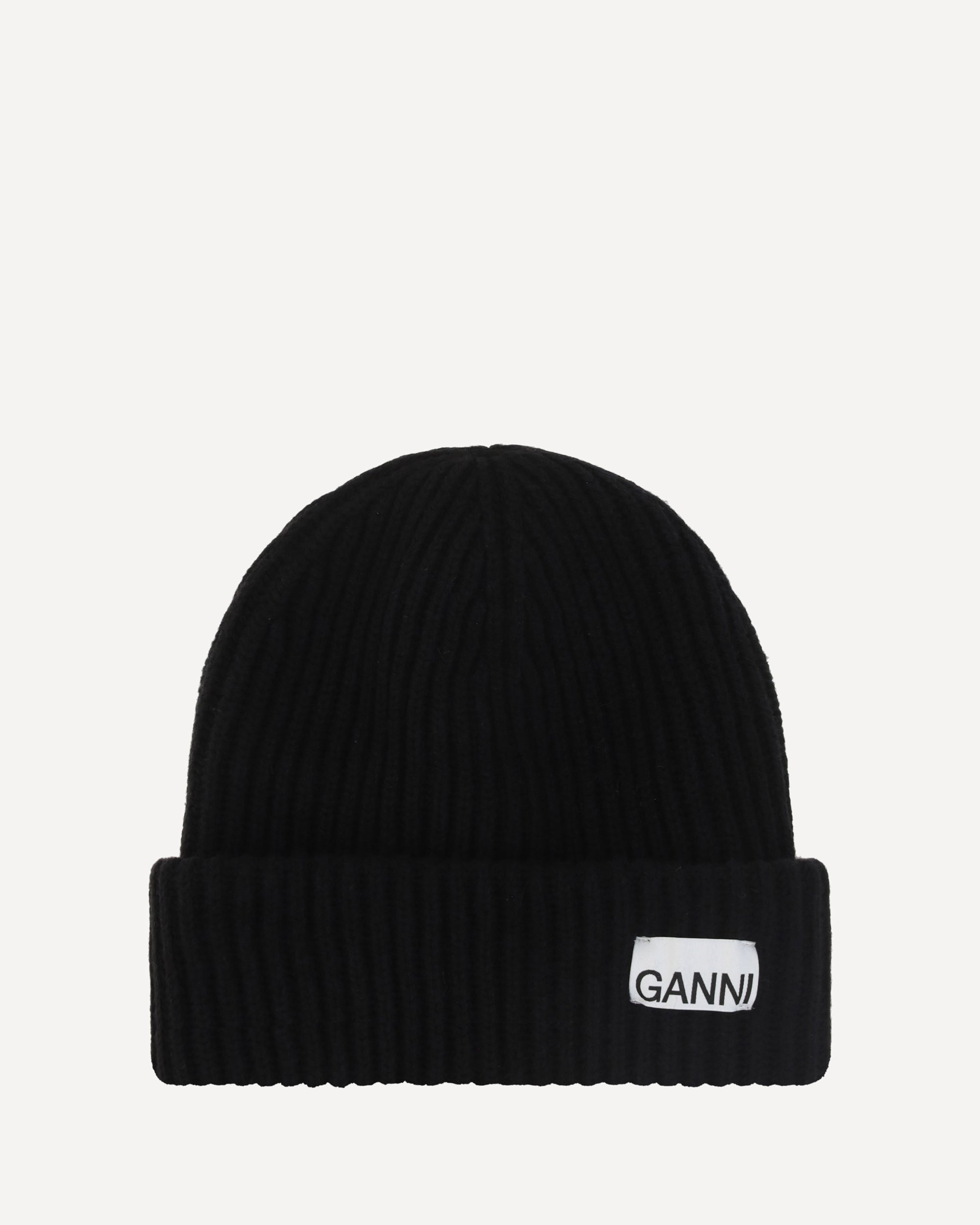 GANNI Beanie Hat BLACK | Base Blu