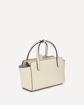 Borsa a Mano Flap piccola - CREMA  | Base Blu