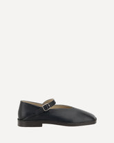 Leather Ballerinas - BLACK | Base Blu