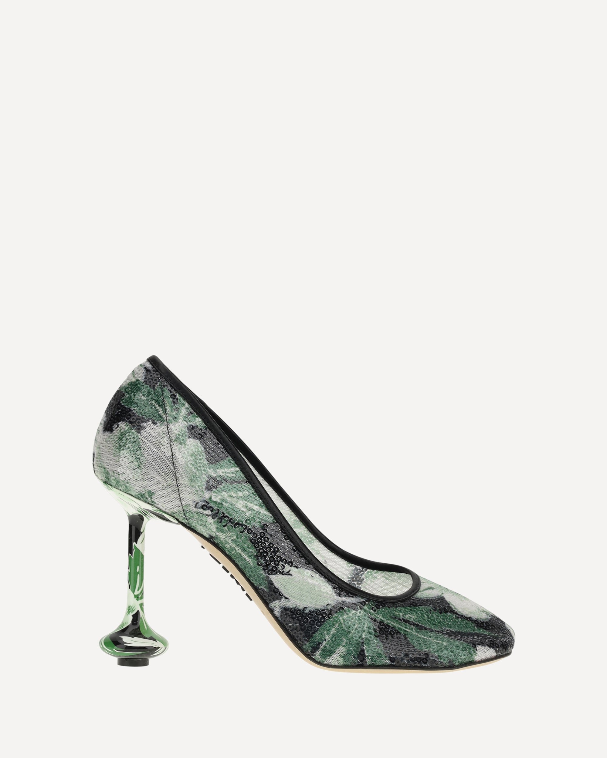 LOEWE Toy Pumps with sequins GREEN | Base Blu LOEWE Toy Pumps with sequins GREEN | Base Blu