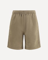 Cotton Shorts with Check trims - BROWN | Base Blu