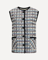 Tweed Vest with sequins - MULTICOLOUR | Base Blu
