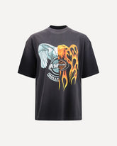 T-shirt Spliced Logo - NERO | Base Blu