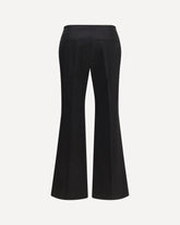 Kick Flare Raw-Edge Pants - BLACK | Base Blu