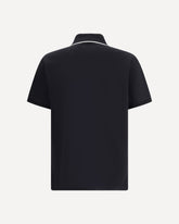 Logoed Polo Shirt - BLACK | Base Blu
