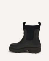 Yun rubber Ankle Boots - BLACK | Base Blu