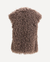 Faux fur vest - BROWN | Base Blu