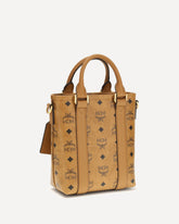 Borsa Tote Aren mini in tela stampata - MARRONE | Base Blu