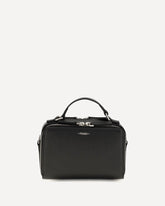 Calfskin Phone Holder Handbag - BLACK | Base Blu