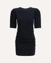 Mini Dress in stretch cotton - BLACK | Base Blu