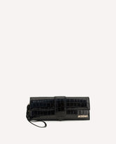 Pochette Bambino con effetto coccodrillo - NERO | Base Blu