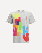 Multicolor print T-shirt - GREY | Base Blu