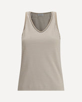 Top a righe  - BEIGE | Base Blu