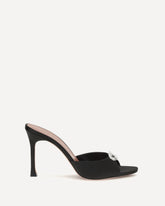Camelia Mule Sandals - BLACK | Base Blu