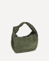 Borsa a Mano Jodie in suede - VERDE | Base Blu