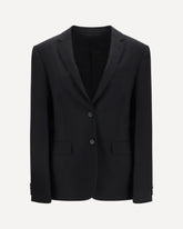 Kid mohair Blazer - BLACK | Base Blu