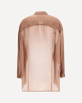 Keanu silk organza Shirt - BORDEAUX | Base Blu