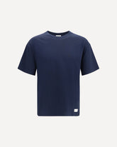 Cotton crewneck T-Shirt - BLUE | Base Blu