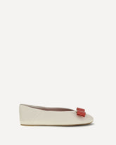 Vara Bow Ballerinas - WHITE | Base Blu