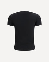 Off Stamp Rib Basic T-shirt - BLACK | Base Blu