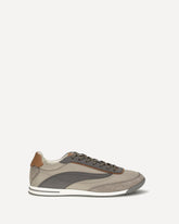 Lace-up suede Sneakers - BEIGE | Base Blu