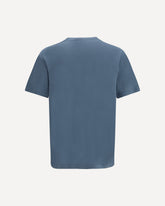 Kenzo signature embroidered cotton T-shirt - BLUE | Base Blu