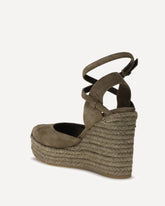 Espadrillas in camoscio con Precious Loop - BEIGE | Base Blu