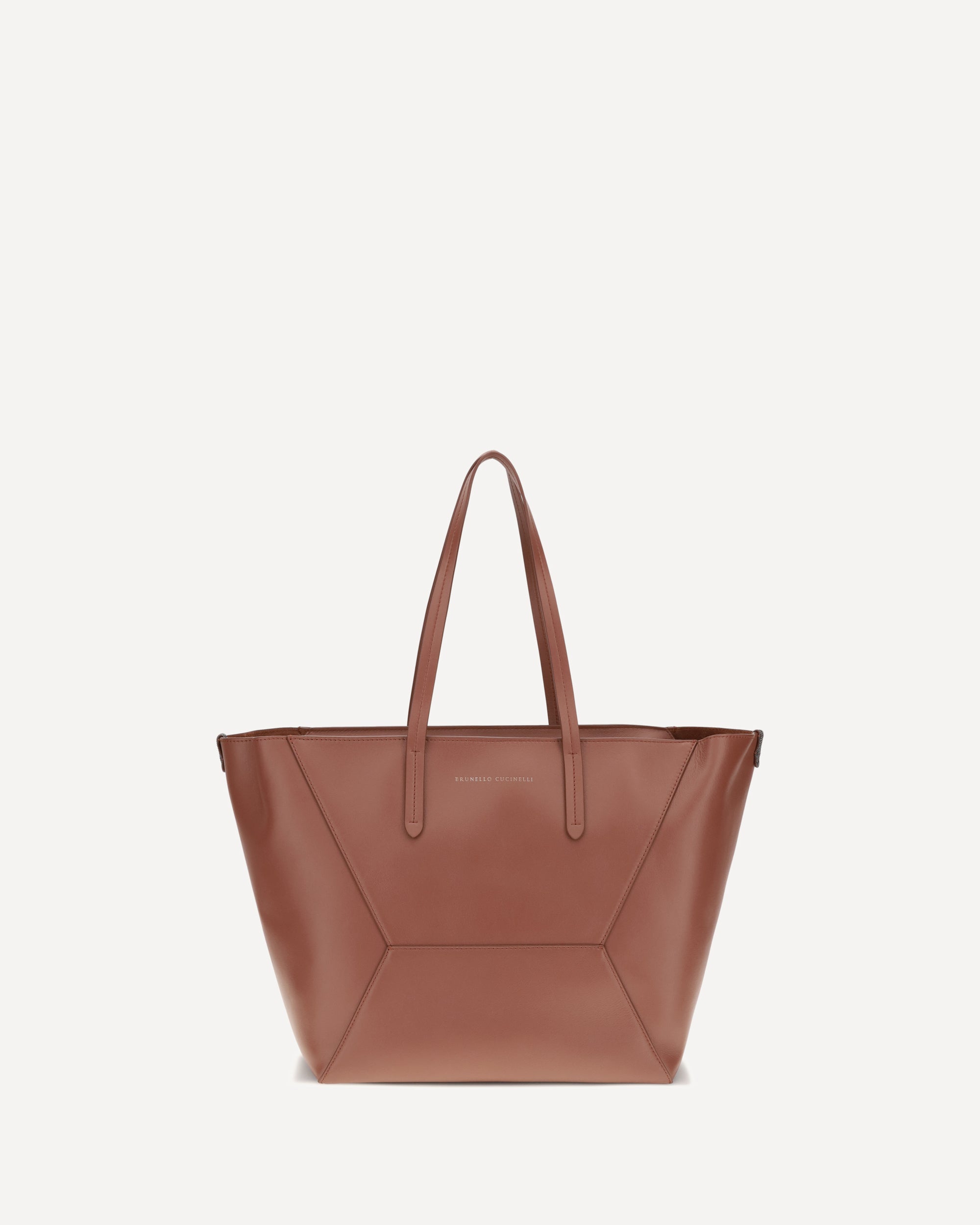 BRUNELLO CUCINELLI Leather Tote Bag RED | Base Blu