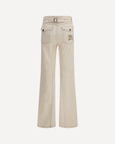 High-waisted bootcut Jeans - CREAM | Base Blu