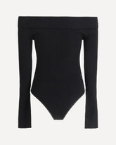 off-shoulder Bodysuit - BLACK | Base Blu