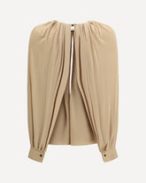 Open-back Blouse - BEIGE | Base Blu