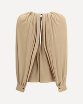 Open-back Blouse - BEIGE | Base Blu